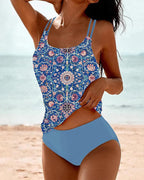 Women's Two-Piece Printed Tankini Swimsuit | Meave & Ivy