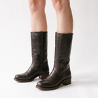 Structured Riding Boots – Square Toe Block Heel