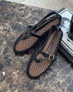 Mesh Mary Jane Flats with Strap – Breathable Ballet Flats