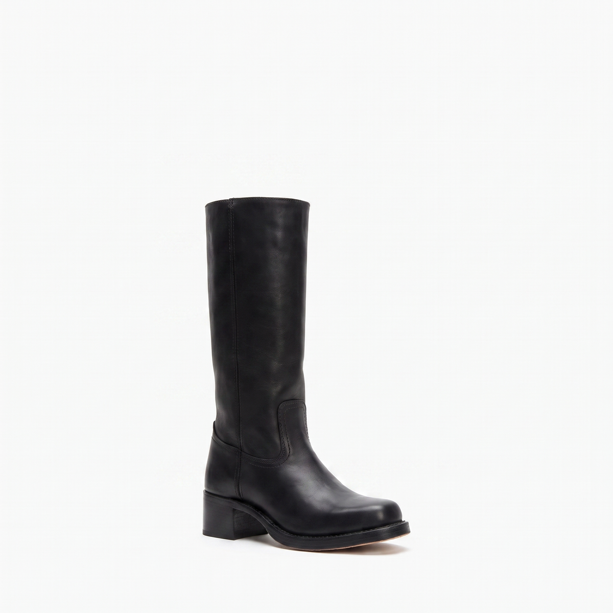 Structured Riding Boots – Square Toe Block Heel
