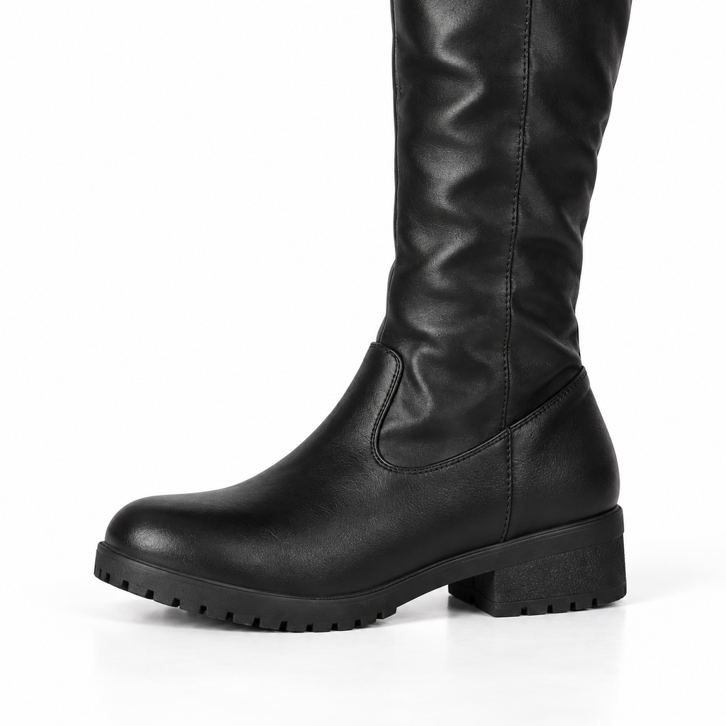 Women's Faux Leather Over-the-Knee Boots