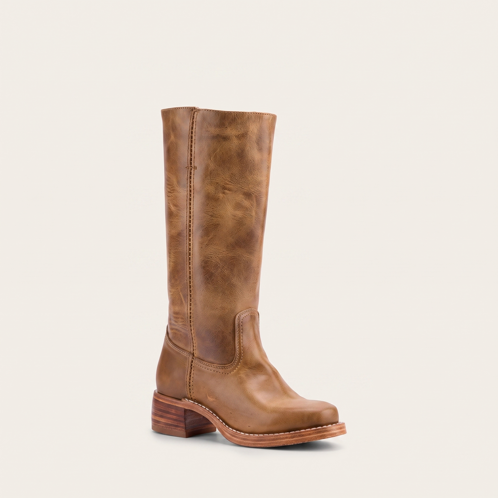 Structured Riding Boots – Square Toe Block Heel