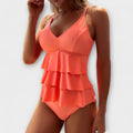 Hanna | Women's V-Neck Summer Tankini Swimsuit | Meave & Ivy