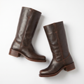 Structured Riding Boots – Square Toe Block Heel