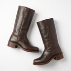 Structured Riding Boots – Square Toe Block Heel