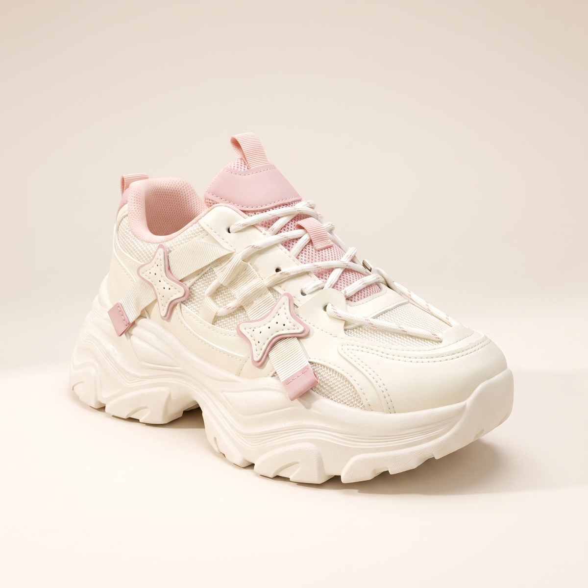 Star Patch Chunky Platform Trainers