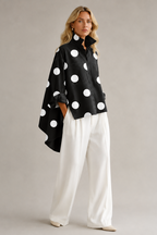 Polka Dot Blouse – Women's Summer Everyday Blouse