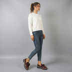 Women's Retro Platform Shoes with Bow – Chunky Sole Comfort Flats