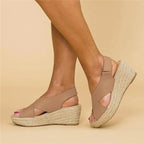 Crossover Espadrille Wedge Sandals