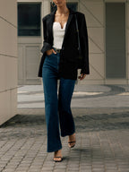 Black Single-Breasted Suit Blazer - Tailored Fit