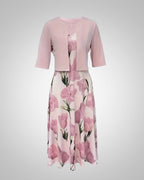 Sofia | Women's Elegant Floral V-Neck Maxi Dress Set | Meave & Ivy