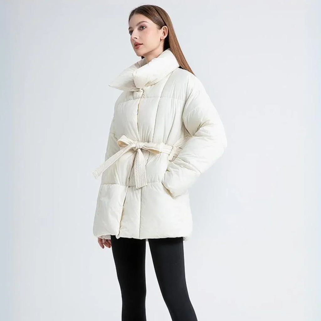 Women's Fitted Winter Coat – Warm Tailored Long Coat