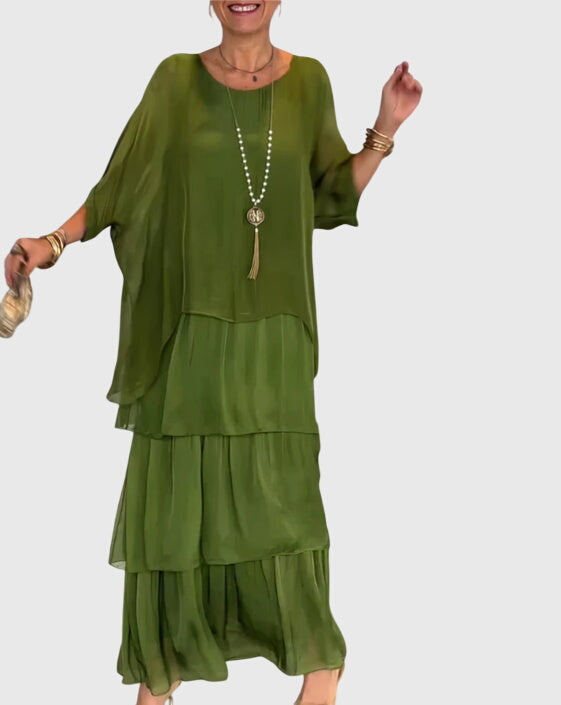 Nora | Women's Summer Tiered Maxi Dress | Meave & Ivy
