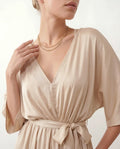 Open Back Tie-Back Wedding Guest Maxi Dress