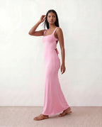 Open Back Fitted Maxi Dress