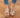Suede Peep-Toe Cork Wedge Sandals