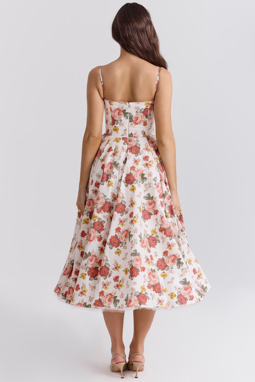Corset Midi Dress – Elegant A-Line Occasion Dress | Meave & Ivy