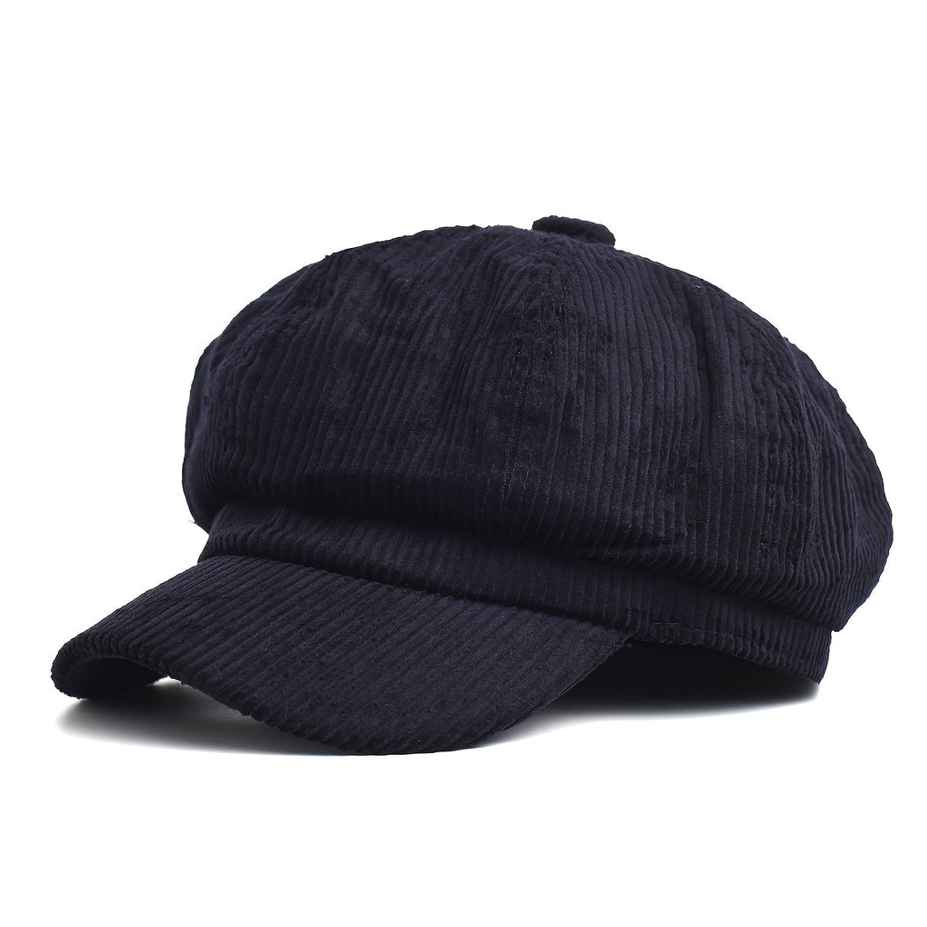 Corduroy Newsboy Cap – Women's Baker Boy Hat