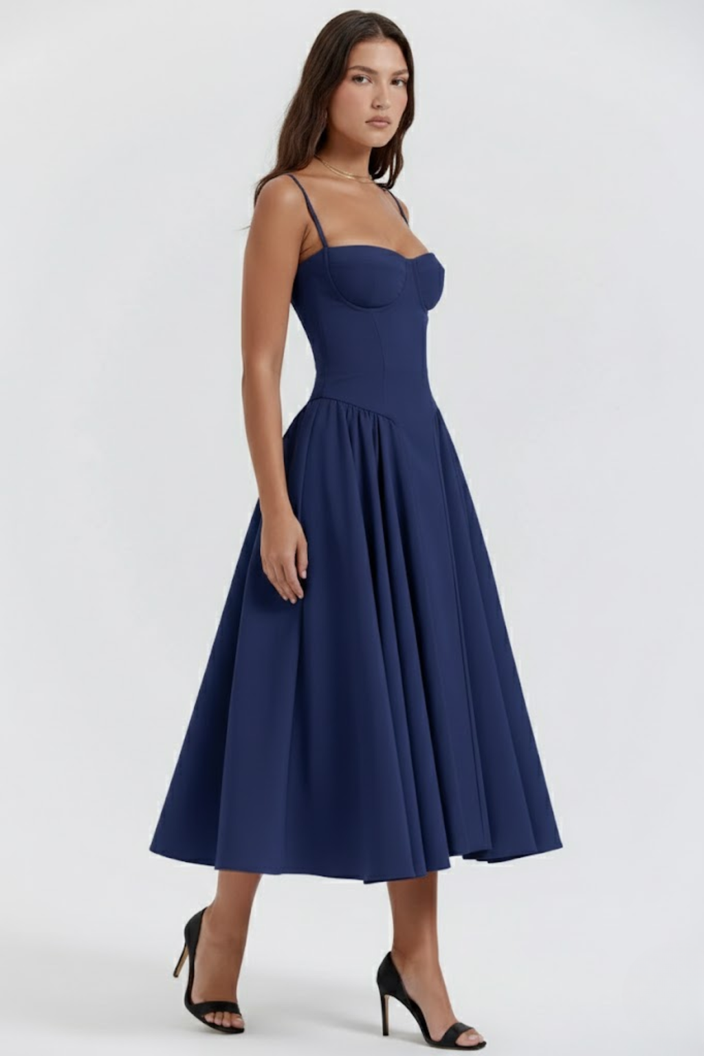 Retro-Inspired Midi Dress