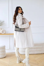 Double-Faced Wool-Blend Coat – Classic Button Design
