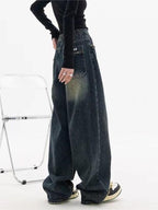 Vintage Baggy Jeans with Washed Effect – 90s Loose Fit Jeans