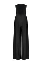 Strapless Jumpsuit with Wide Legs & Defined Waist – Elegant All-In-One