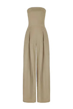 Strapless Jumpsuit with Wide Legs & Defined Waist – Elegant All-In-One