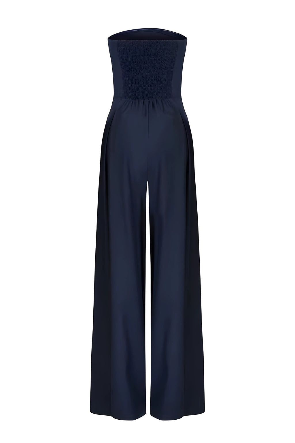 Strapless Jumpsuit with Wide Legs & Defined Waist – Elegant All-In-One