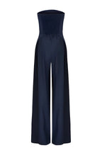 Strapless Jumpsuit with Wide Legs & Defined Waist – Elegant All-In-One