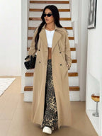 Women's Oversized Trench Coat with Belt