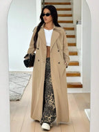 Women's Oversized Trench Coat with Belt