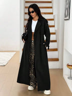 Women's Oversized Trench Coat with Belt