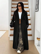 Women's Oversized Trench Coat with Belt