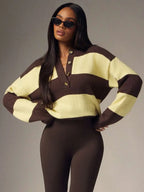 Women's Oversized Sweater with Buttons
