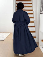 Women's Oversized Trench Coat with Belt