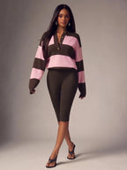 Women's Oversized Sweater with Buttons