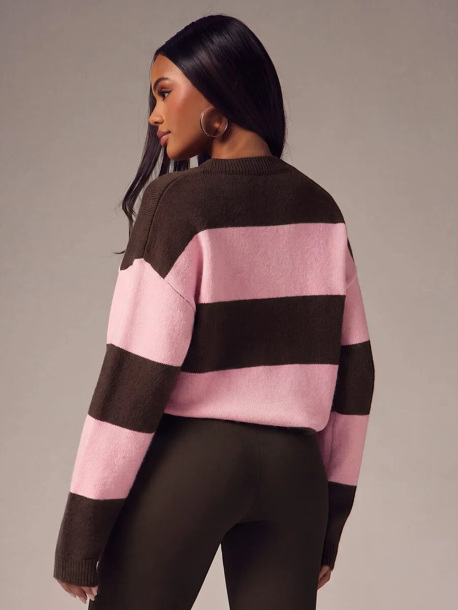 Women's Oversized Sweater with Buttons