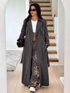Women's Oversized Trench Coat with Belt