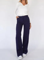 High Waist Wide Leg Trousers – Elegant Tailored Trousers