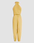 Two-Piece Sleeveless High Neck Cargo Top and Cuffed Trousers Set | Meave & Ivy