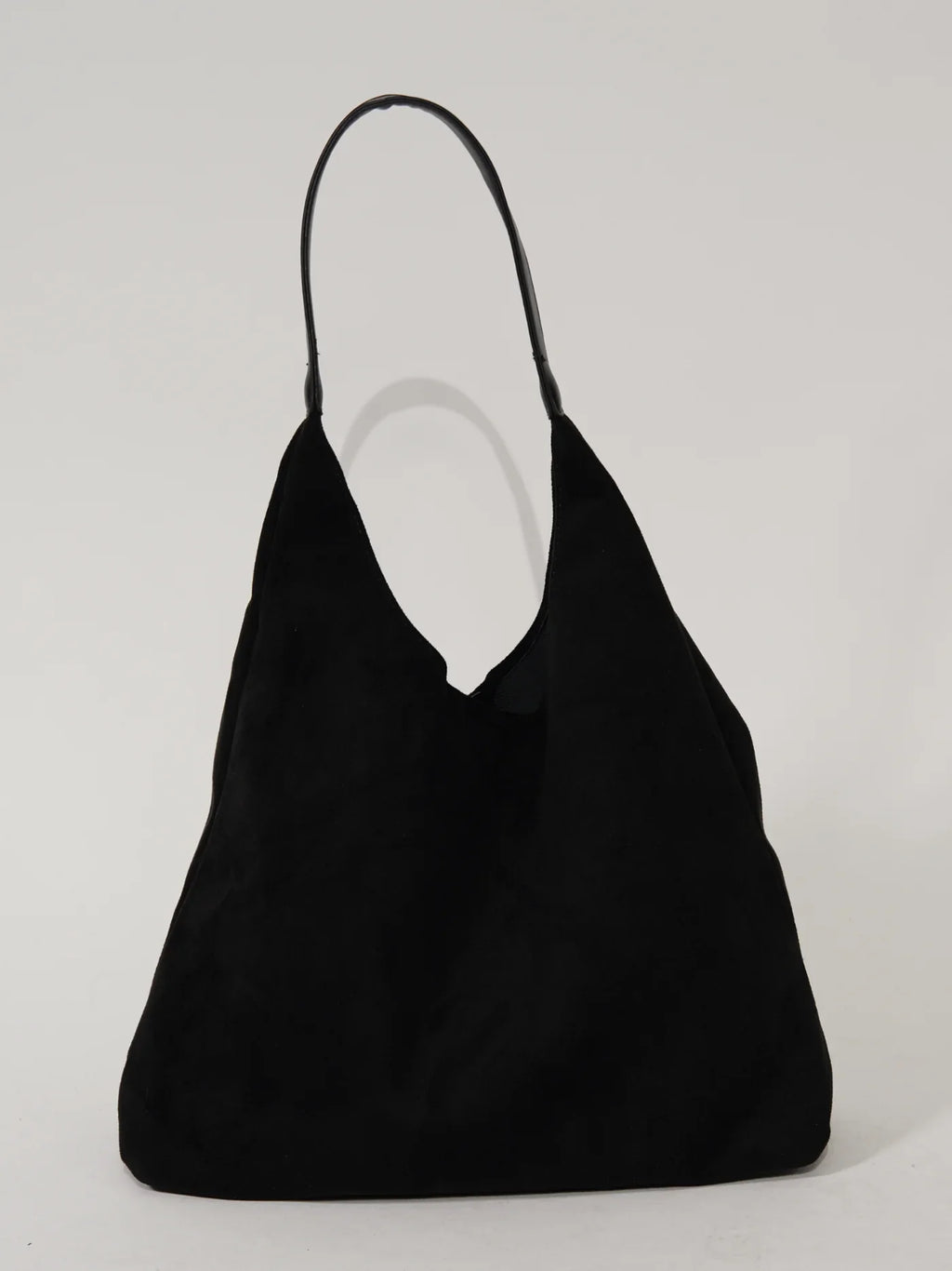 Suede Look Shoulder Bag with Matching Clutch – 2-in-1 Bag Set