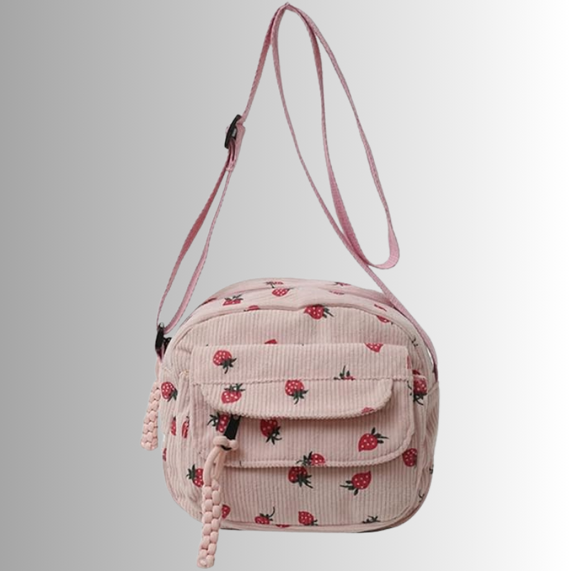 Mini Corduroy Crossbody Bag – Compact Shoulder Bag