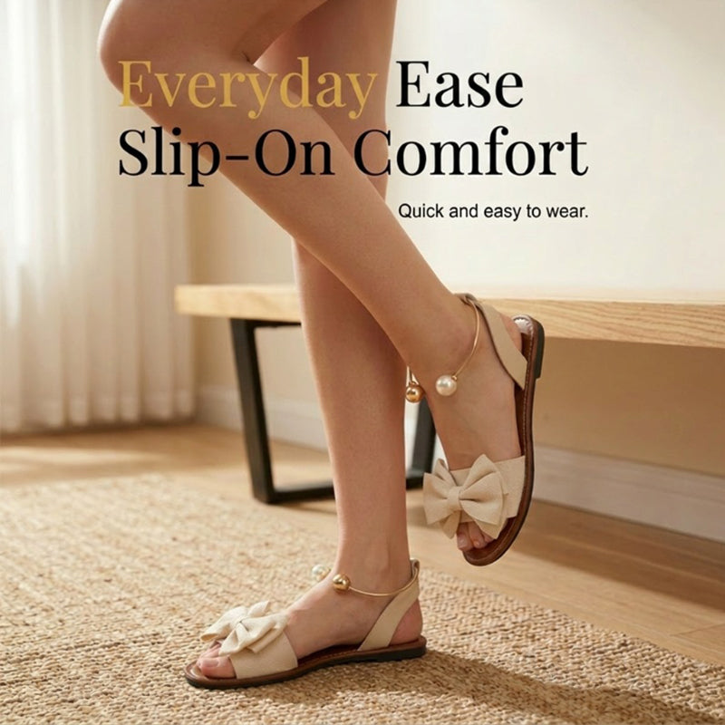 Pearl Ankle-Strap Sandals - Elegant Summer Shoes