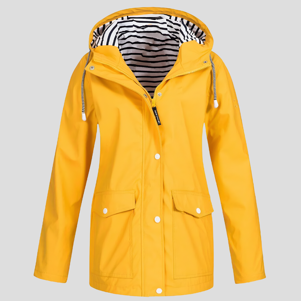 Waterproof Windproof Hooded Jacket – Women's All Weather Coat
