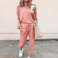 Women's Relaxed Long-Sleeve Top and Jogger Set