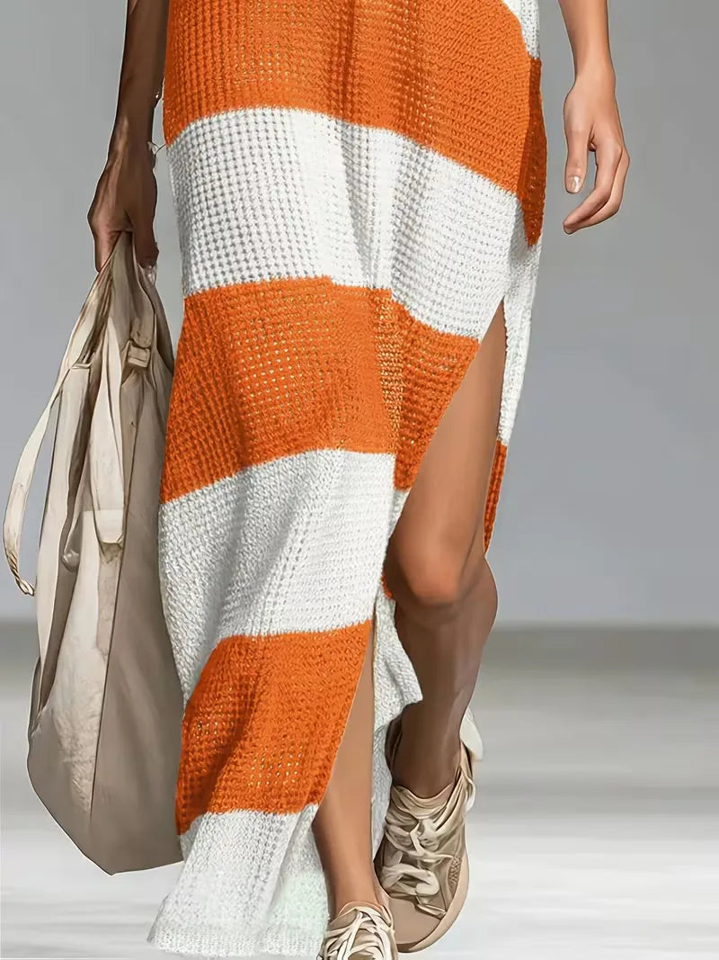 Women's Striped Jumper Dress – One Piece Winter Ease in 6 Colours