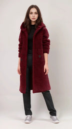 Longline Teddy Coat – Fluffy Warmth in 5 Colours