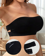 Strapless Bandeau Seamless Criss Cross Bralette Top | Meave & Ivy