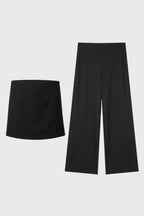 Polka Dot Strapless Top & Wide Leg Trousers Set – Women's Summer Co-ord
