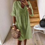 Boho Floaty Dress with Lace Details | Meave & Ivy